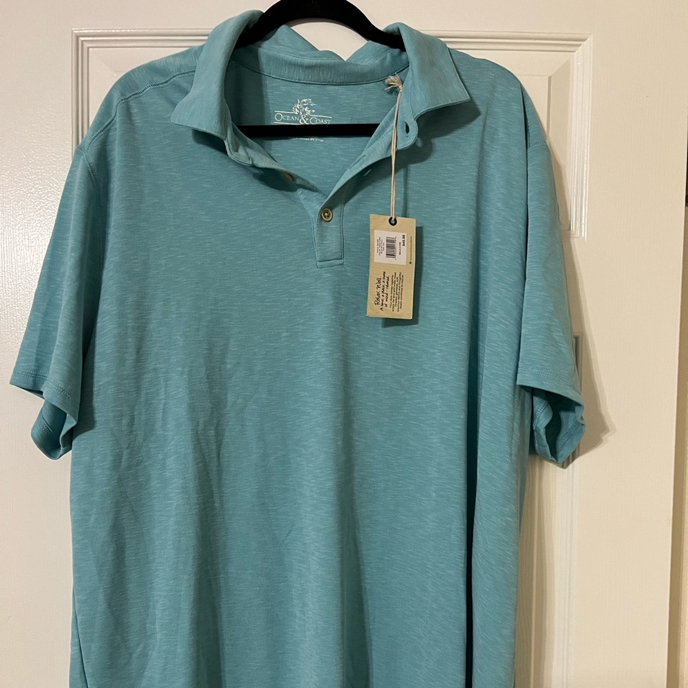 NWT XXL Soft Turquoise Men’s Polo